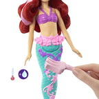 Disney Princess Toys, Ariel Mermaid Doll with Color-Change Hair and Tail, Color Splash Water Toy Inspired by The Movie