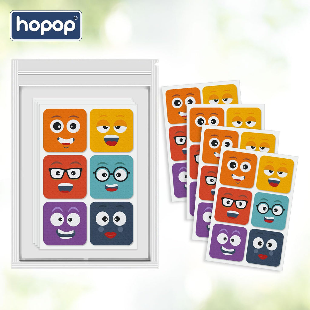 Hopop Mosquito Repellent Patches | MoZzbito 100% Natural Baby Mosquito Patches | Upto 12 Hour Protection Mosquito Sticker | Suitable for Kids & Adults | Deet Free | Pack of 24 | Transport