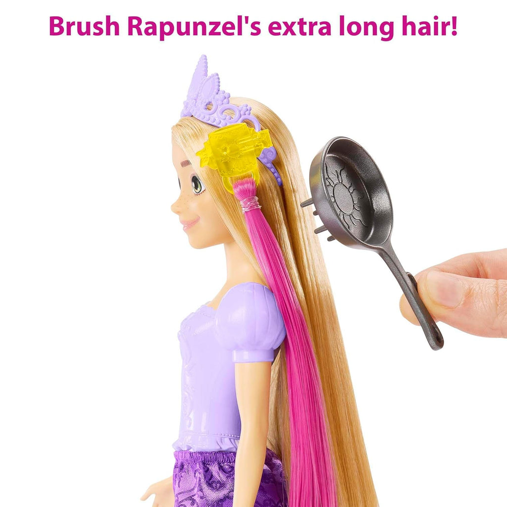 Disney Princess Toys, Rapunzel Doll with Color-Change Hair Extensions and Hair-Styling Pieces, Inspired by The Movie​​