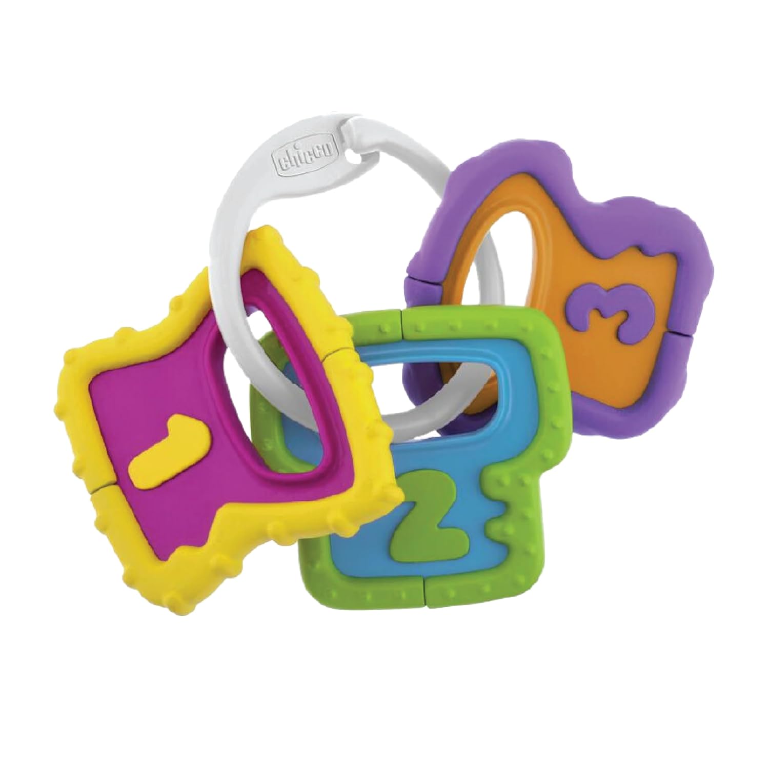 Chicco FirstPlay Set|4-Piece Interactive Rattle Toy Set for 3 to 18 months | Lightweight & Easy-to-Grasp Baby Rattles | Stimulates Sensory & Manual Coordination | |Infant Toys|Paint-free