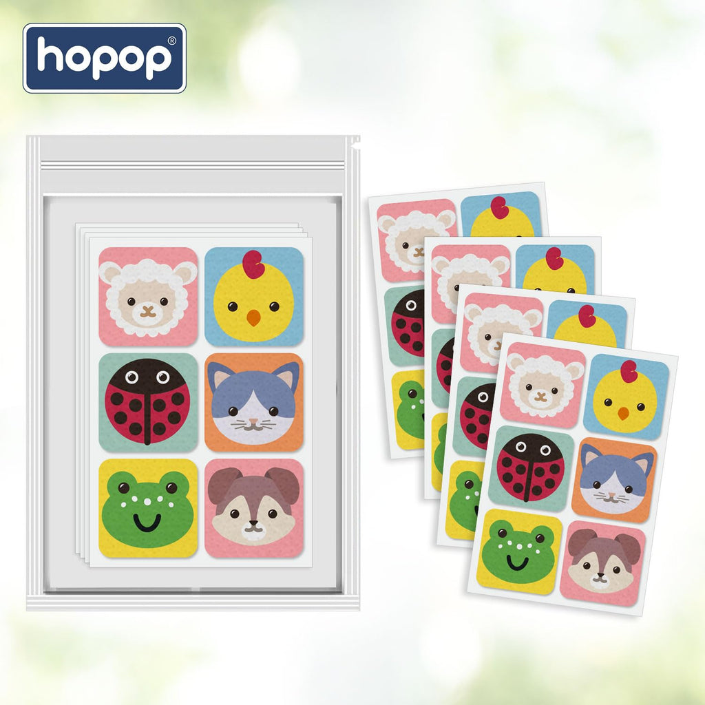 Hopop Mosquito Repellent Patches | MoZzbito 100% Natural Baby Mosquito Patches | Upto 12 Hour Protection Mosquito Sticker | Suitable for Kids & Adults | Deet Free | Pack of 24 | Transport