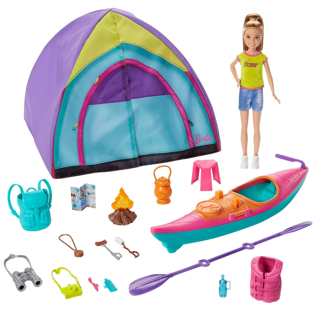 Barbie Doll, Blonde, and Playset with 3 Puppies, Bathtub and Accessories, Gift for 3 to 7 Year Olds