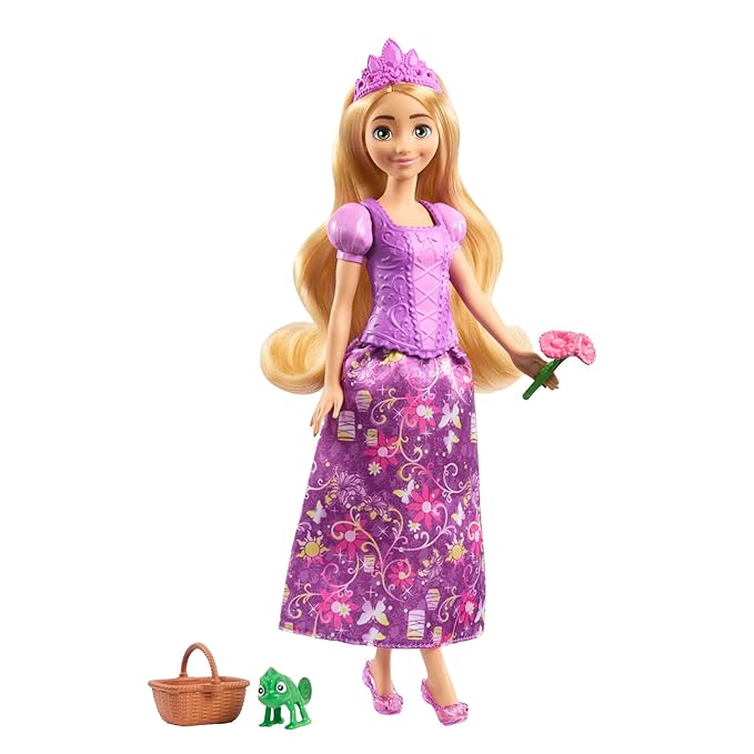 Disney Princess 2-in-1 Stories Rapunzel Fashion Doll with 2 Snap-On Bodices, 2 Skirts & 9 Accessories