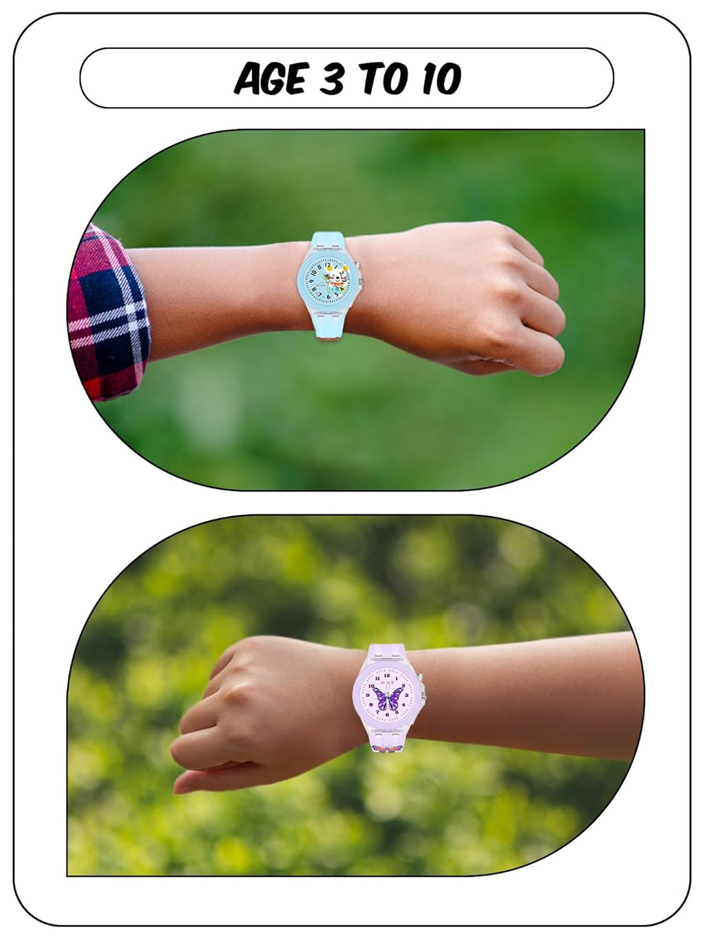 SPIKY Analog Watch for Kids | 3D Cartoon | 7 Multicolor LED Luminous Lights with Silicone Strap | Unisex Best Birthday Gift | Analogue Wrist Watches for Boys & Girls | Age 3-10 yrs