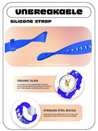 SPIKY Analog Watch for Kids | Unicorn Designer Printed Strap | Water Resistant | Stylish Unisex Best Birthday Gift | Analogue Wrist Watches for Girls & Boys | Age 2-14 yrs