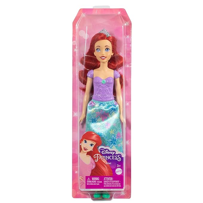 Disney Princess Toys, Posable Ariel Fashion Doll with Clothing and Accessories Inspired by The Movie, Gifts for Kids