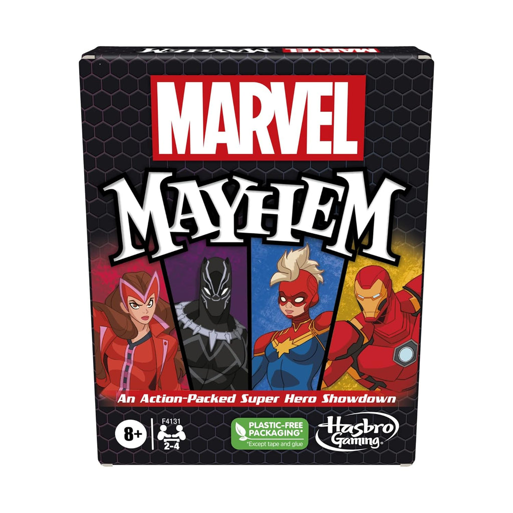 Hasbro Kid Gaming Marvel Mayhem Card Game, Featuring Marvel Super Heroes, Fun Game for Marvel Fans Ages 8+, Fast-Paced, Easy-to-Learn Game for 2-4 Players