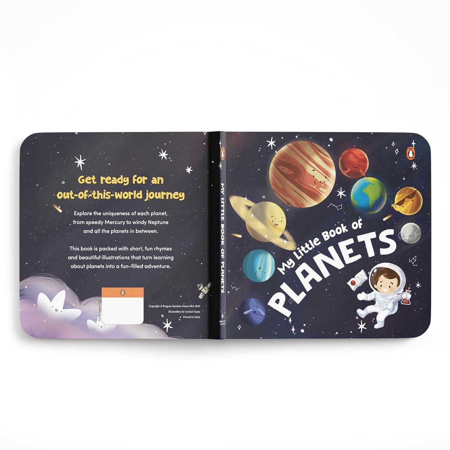 My Little Book of Planets: Rhyming & Illustrated Solar System Board Book for Kids | Fun Learning About Planets for Toddlers & Preschoolers | Ages 3+ ... | Book for 3+ [Penguin Early Learning Series]