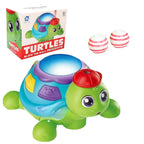 MONKEYTAIL Blow The Ball Turtle Toy for Kids | Air Floating Ball Game with Music & Lights | Fun Sensory Playset for Toddlers | Battery Operated Animal Figure Toy as Birthday Gift for Boys Girls Age 3+