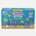 Jungle Safari Aqua Squish Kit | Make More Than 40 3D Colorful Soft and Squishy Jungle Animals | Magic Water Elf Gel Toys for Girls and Boys | 6 Animal Moulds | Ideal for Birthday Gift