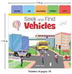 Seek And Find - Vehicles : Early Learning Board Books With Tabs
