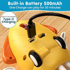 Dancing Octopus Baby Toy | Electric Crawling & Swinging Squid, Interactive Tummy Time Toy for Kids 3+ Years | Musical & Sensory Fun, Birthday Gifts for Boys & Girls (Yellow)