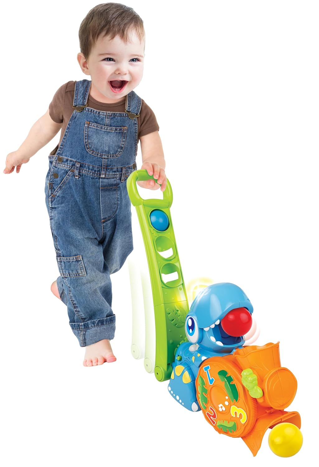 Winfun Popping Fun Dino - Interactive Learning Toy for Kids with Lights, Sounds, Musical Toys for Toddlers