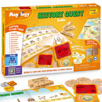 Imagimake Mapology Tales of Ramayana | 3-in-1 Fun Family Board Game | Magnetic Path Puzzle | Ramayana Storybook | Trump Cards| Gifts for Kids Age 8,9,10,11,12