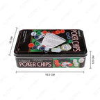 Kosten Professional Poker Set - 100PCS Multicolor Chips with Playing Cards - Casino Style Poker Game for Home, Parties & Game Nights