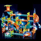 Light Magnetic Tiles Building Blocks for Kids (49 Pc) | 3D Clear STEM Educational Toys| Magnetic Marble Run for Boys & Girls 3 4 5 6 7 8 9+ | Creative Gift, 49 Pieces