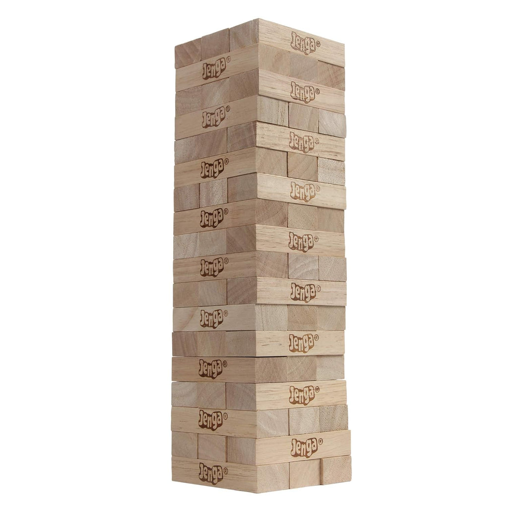 Hasbro Gaming Original Jenga Stacking Tower Game, Fun for Kids & Families, Birthday Gift Toys for Kids Ages 6+, for 1 or More Players