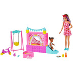 Barbie Doll, Blonde, and Playset with 3 Puppies, Bathtub and Accessories, Gift for 3 to 7 Year Olds