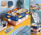Bento 4 Compartment Insulated Lunch Box Stainless Steel Tiffin Box (Jumbo Size) ( 850ml )
