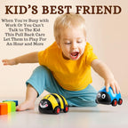 GRAPHENE Pullback Bees Car for Toddler Unbreakable Beetle Toy Cartoon