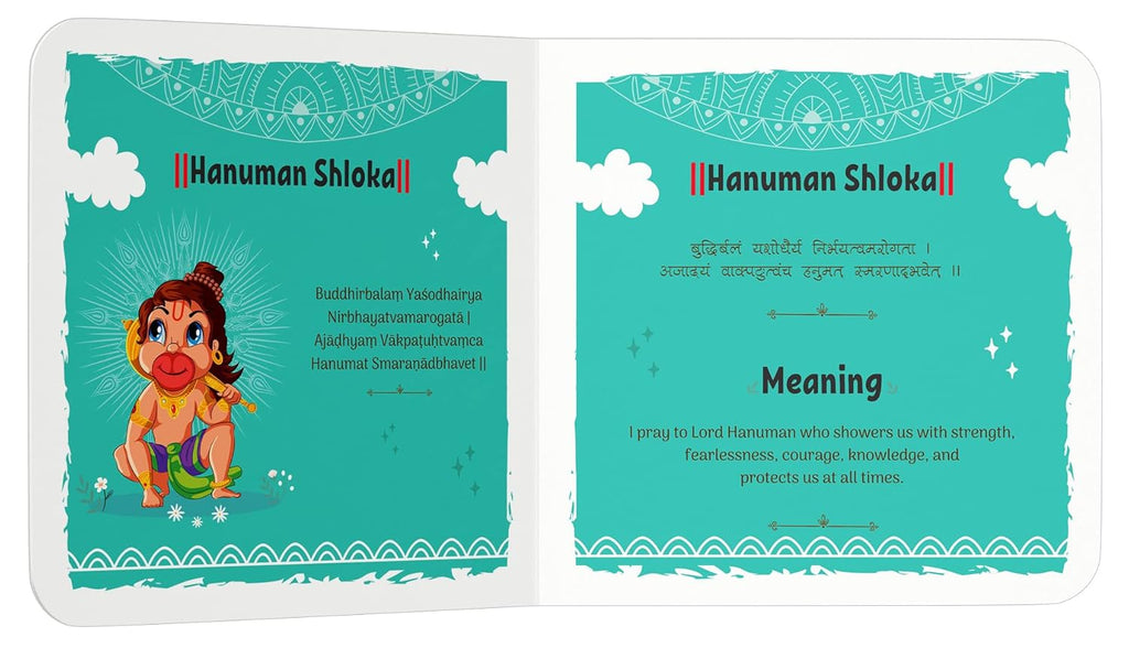 Shlokas and Mantras for Kids – Illustrated Padded Board Book: Simple Sanskrit Shlokas with English & Hindi Translations | First Spiritual Book to Teach Indian Culture, Values & Devotional Practices | Book for Toddlers, Preschoolers & Early Readers | Ag...