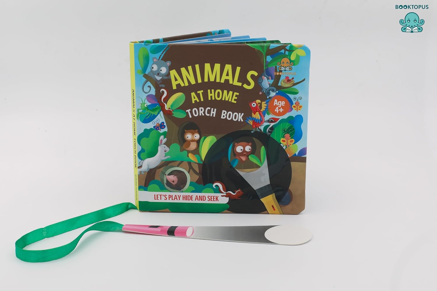 Booktopus Torch Discovery Book - Jungle Animals Hidden Picture Book with Torch - Learning Activity Books for Kids 4+ Years
