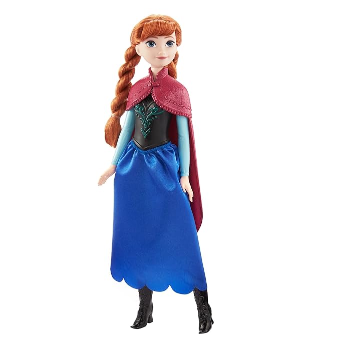 Disney Frozen Mattel Toys, Anna Fashion Doll with Signature Clothing and Accessories Inspired, Gifts for Kids