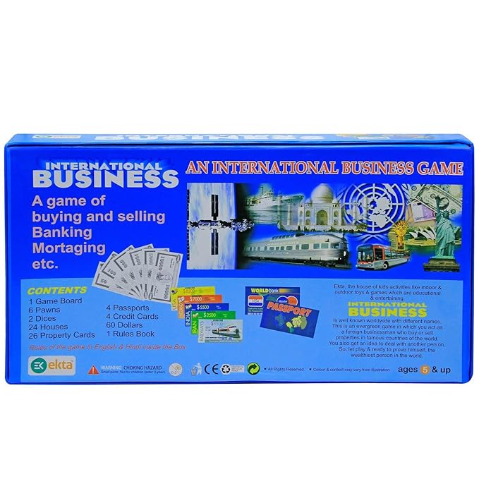 Plastic and Paper International Business Family Board Game (Multicolour),for-All Ages, Big Kid