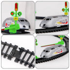 Magicwand Battery Operated High Speed Bullet Train| Electric Toy Train| Toy Train with Large Track Set for Kids[Pack of 2 Train Sets]