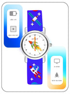 SPIKY Analog Watch for Kids | Unicorn Designer Printed Strap | Water Resistant | Stylish Unisex Best Birthday Gift | Analogue Wrist Watches for Girls & Boys | Age 2-14 yrs