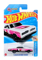 Hot Wheels '74 Brazilian Dodge Charger - Pink / White - 2024 Card