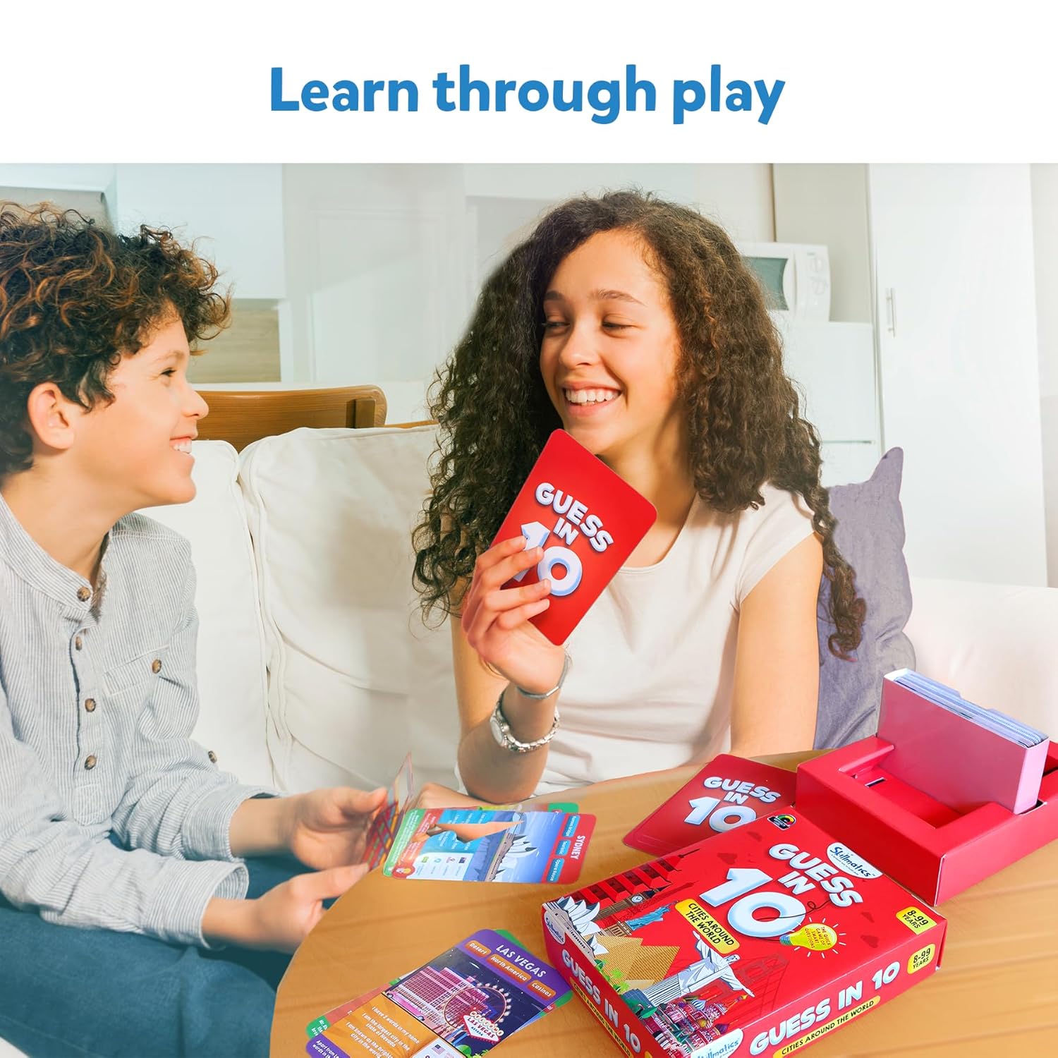 Skillmatics Guess in 10 Disney, Card Game for Girls, Boys, Kids, Teens, Adults, Who Love Cinderella, Mickey Mouse, Moana, Gifts for Ages 6, 7, 8, 9 and Up