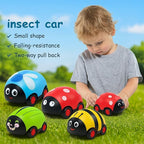GRAPHENE Pullback Bees Car for Toddler Unbreakable Beetle Toy Cartoon