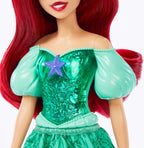 Mattel Disney Princess Dolls, Ariel Posable Fashion Doll Set with Sparkling Clothing and Accessories, Disney Movie Toys