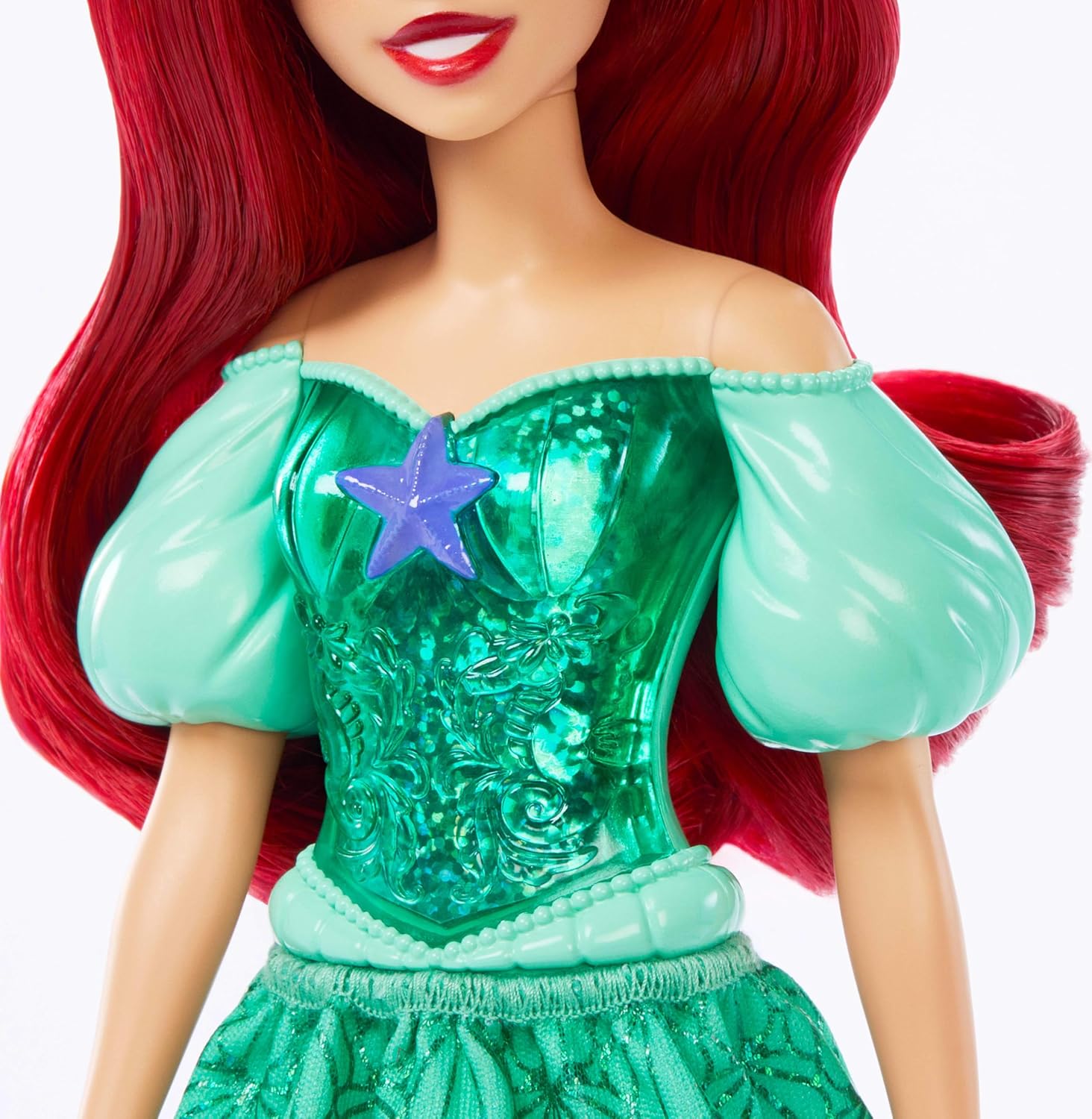 Mattel Disney Princess Dolls, Ariel Posable Fashion Doll Set with Sparkling Clothing and Accessories, Disney Movie Toys
