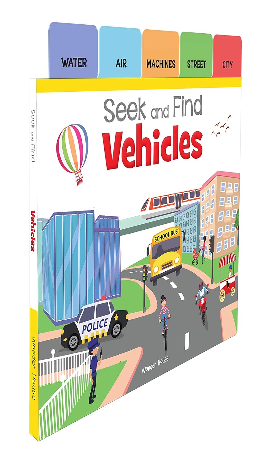 Seek And Find - Vehicles : Early Learning Board Books With Tabs