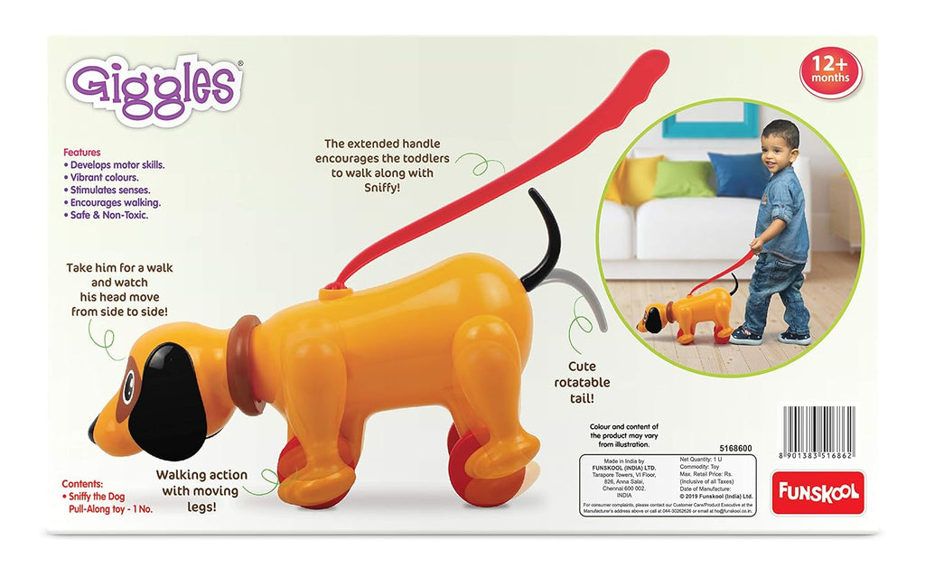 Giggles Funskool Walk N Drive Truck, Fun & Development Toy for Babies, Encourage Walking in Infants, Improve Balance & Coordination, Stimulate Senses, Multicolour, Gift Set for Kids, Ages 18+ Months