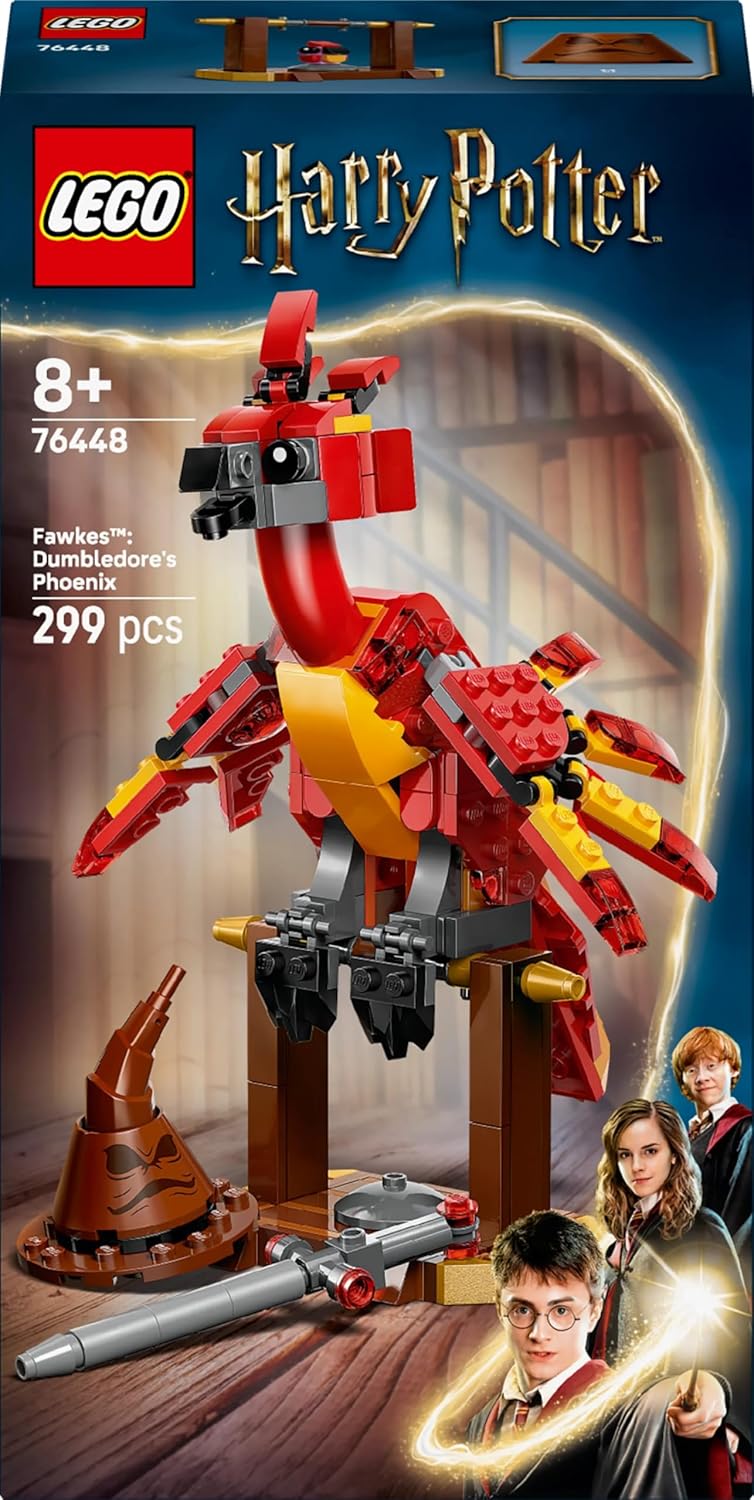 LEGO Harry Potter Fawkes: Dumbledore’s Phoenix Toy 76448 Building Blocks Toys for 8+ Gift for Boys and Girls