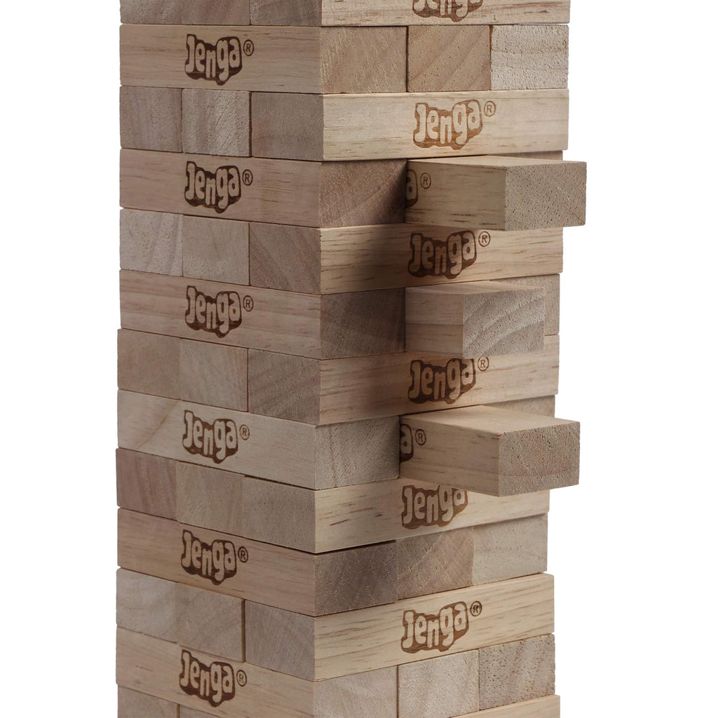 Hasbro Gaming Original Jenga Stacking Tower Game, Fun for Kids & Families, Birthday Gift Toys for Kids Ages 6+, for 1 or More Players