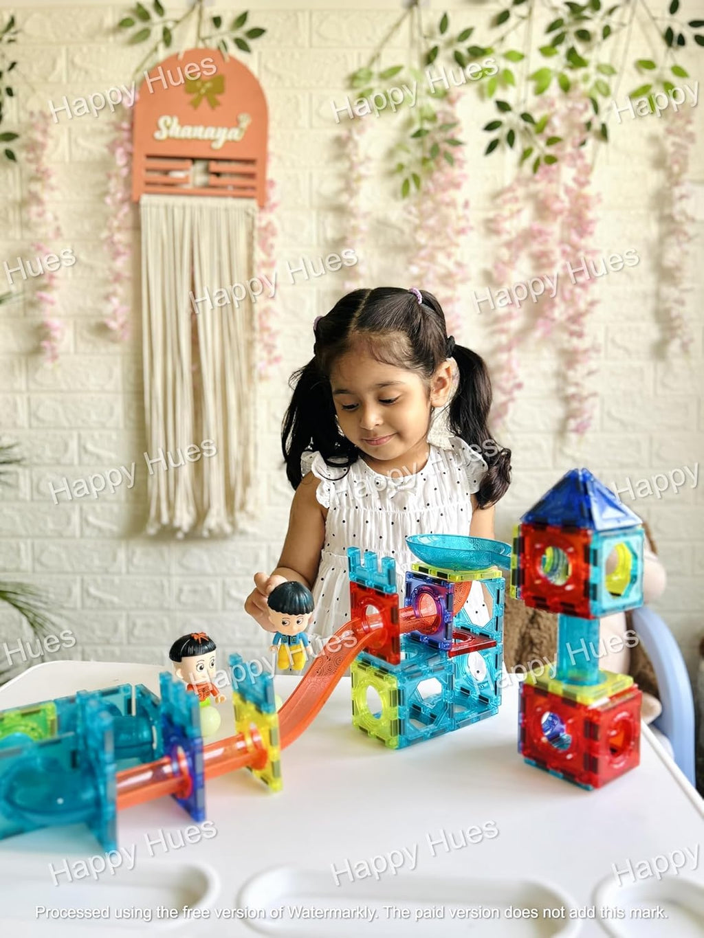 Light Magnetic Tiles Building Blocks for Kids (49 Pc) | 3D Clear STEM Educational Toys| Magnetic Marble Run for Boys & Girls 3 4 5 6 7 8 9+ | Creative Gift, 49 Pieces