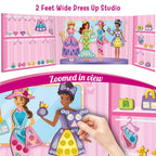 Imagimake DIY Magnetic Dress-Up Princess |Pretend Play Toys for Girls | 30 Magnetic Dresses & Accessories | Interchange & Create Unlimited Outfits | Birthday Gift for Girls Ages 3,4,5,6,7,Multicolour