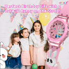 SPIKY Analog Watch for Kids | 3D Cartoon | 7 Multicolor LED Luminous Lights with Silicone Strap | Unisex Best Birthday Gift | Analogue Wrist Watches for Boys & Girls | Age 3-10 yrs