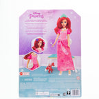 Disney Mattel Princess Toys, Ariel Fashion Doll in Signature Pink Dress and 9 Accessories, Inspired by The Movie