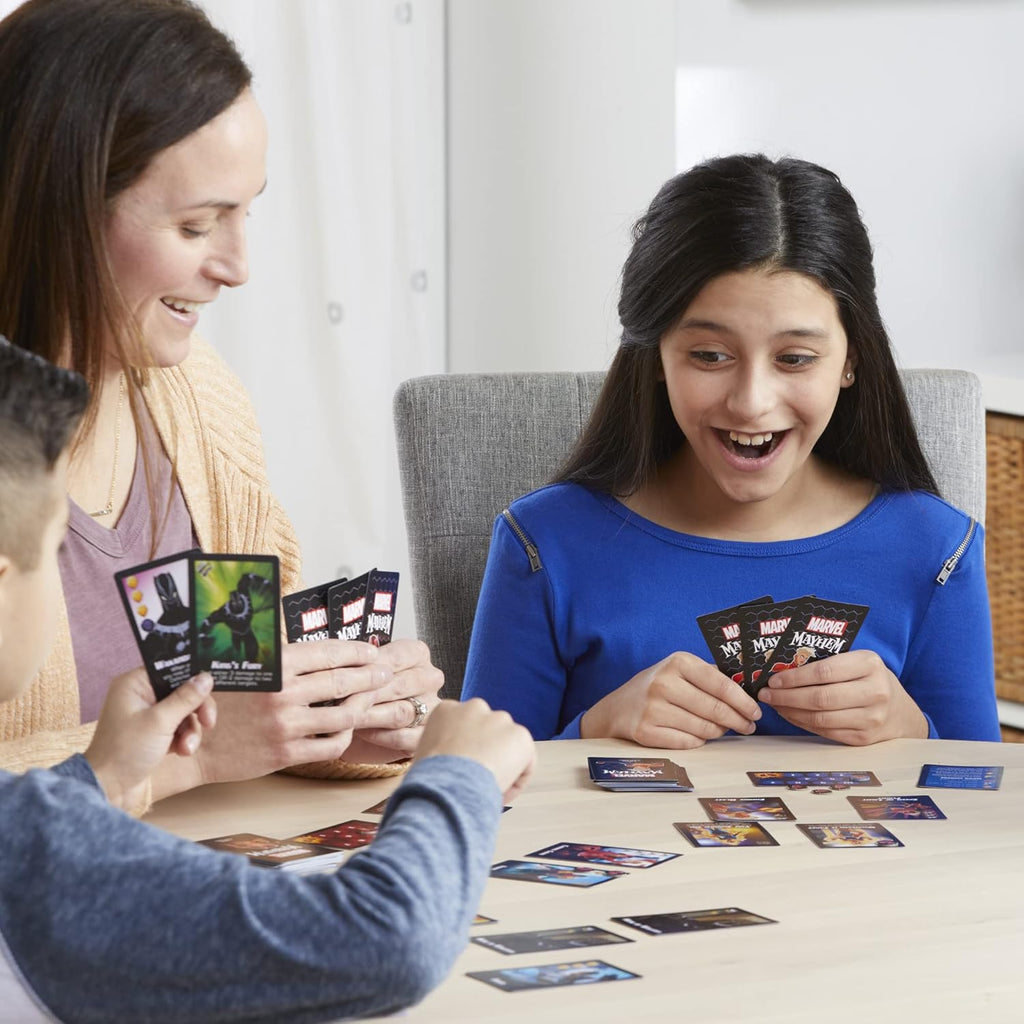 Hasbro Kid Gaming Marvel Mayhem Card Game, Featuring Marvel Super Heroes, Fun Game for Marvel Fans Ages 8+, Fast-Paced, Easy-to-Learn Game for 2-4 Players