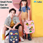 FunBlast Bagpack for Children - Bag for Pre-Schoolers Kids, Small Picnic Bag for Baby, Boys, Girls, Lightweight Miniature Bags for Kids, Boys, Girls (33.2 X 24.8 X 20 Cm)