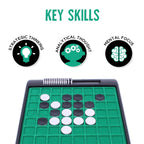 Funskool Othello Classic, Strategy Game, Board Game for Kids, Adults, Families, Educational, Fun, 2 Players, Family Fun, Learning Activity Toy for Childrens, Gift Set for Kid, Ages 7+ Years