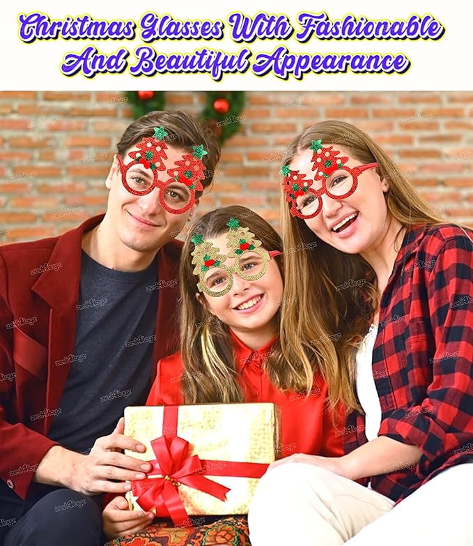 Christmas themed Christmas Googles (Pack of 3)