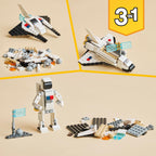 LEGO Creator Space Shuttle 31134 Building Toy Set with Astronaut and Spaceship Models for Kids Aged 6+