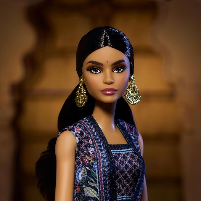 Barbie Diwali Doll by Anita Dongre Wearing Festival of Lights Look, Holiday Collectible with Doll Stand & Certificate of Authenticity
