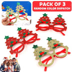 Christmas themed Christmas Googles (Pack of 3)